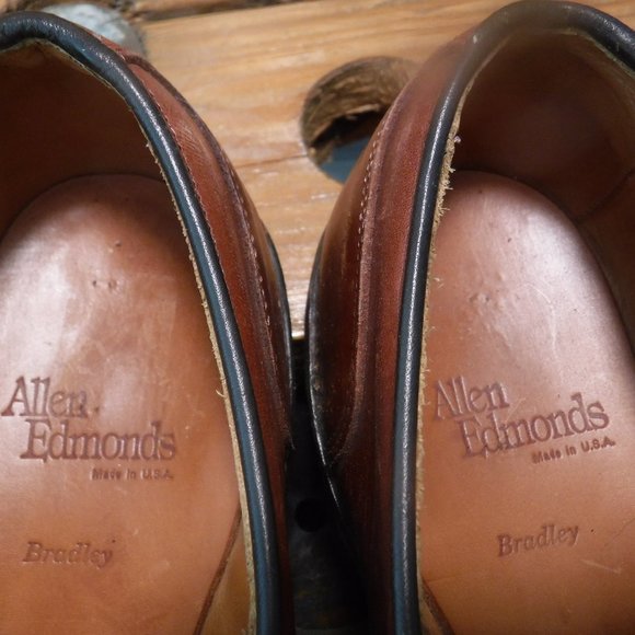 Allen Edmonds Brown Leather Mens 10.5 B Narrow